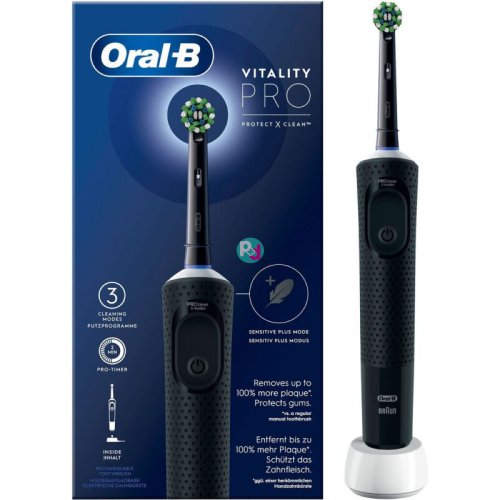 Oral-B Vitality Pro Black Ηλεκτρική Οδοντόβουρτσα Μαύρo Χρώμα, 1τεμ
